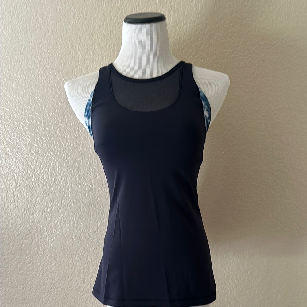Lululemon navy Mesh Racerback Tank Top